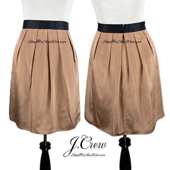J.Crew NWT RARE Silk crepe de chine pleated mini skirt *shop@iamarrior - Picture 6 of 13